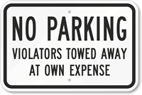 No Parking Sign