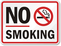 No Smoking Graphic Sign