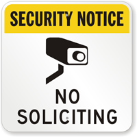 No Soliciting Sign (with Graphic)