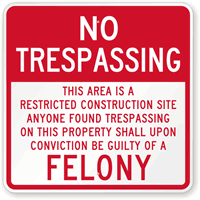 No Trespassing Sign