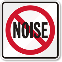 No Noise With Graphic Sign