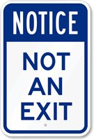 Not An Exit Sign