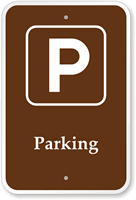 Parking Campground Park Sign (with Graphic)