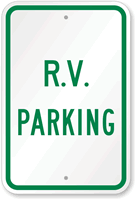RV Parking Sign