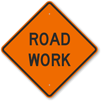 Road Work Sign