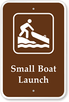 Small Boat Launch Campground Sign