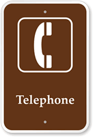 Telephone - Campground, Guide & Park Sign