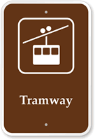 Tramway - Campground, Guide & Park Sign