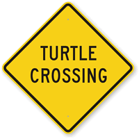 Turtle Crossing Sign