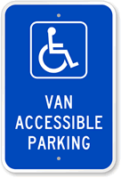 Van Accessible Parking Handicap Parking Sign