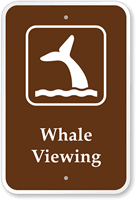 Whale Viewing Campground Park Sign