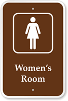 Women's Room Campground Park Sign