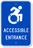 Accessible Entrance Sign