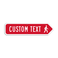 Add Your Custom Text Right Arrow Sign