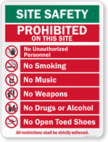 All Restrictions Shall Be Strictly Enforced Sign