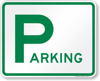 Directional Parking Sign