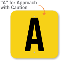 Approach Railroad Sign