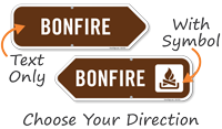 Bonfire Arrow Campground Sign