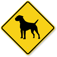 Border Terrier Symbol Guard Dog Sign