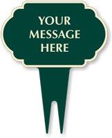 Custom Cloud Shape Yard Stake Sign