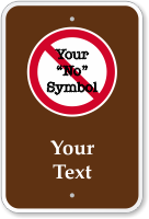 Custom Sign   Add Own No Symbol Text