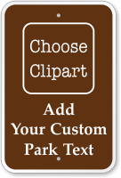 Custom Park Text Sign