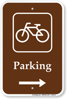 Parking Bike Bicycle Right Arrow Sign