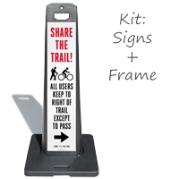 LotBoss Share The Trail All User Keep Right Portable Kit
