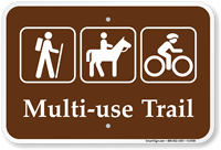 Multi Use Trail Campground Sign