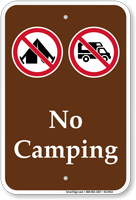 No Campings Sign