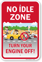 No Idle Zone Turn Your Engine Off