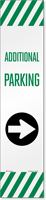 Reflective "Additional Parking" Right Arrow Label