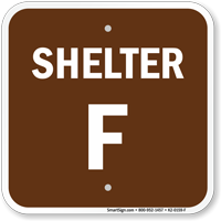 Shelter F Evacuation Assembly Area Sign