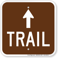 Trail Up Arrow Campground Sign