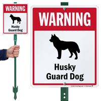 Warning  LawnBoss Sign
