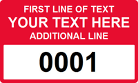 Rectangular Custom Template  Numbering