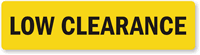 Low Clearance Label