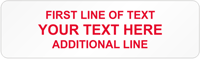 Rectangular Custom Template  Text
