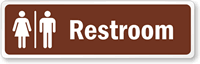 Rest Rooms (With Unisex Graphic) Label