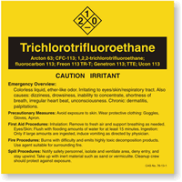 ANSI Chemical Label