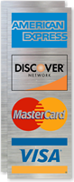 American Express Discover Network MasterCard Visa Logo Decal