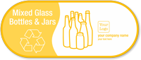 Mixed Glass Bottles Jars