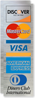 Discover Network MasterCard Visa American Express Logo Decal
