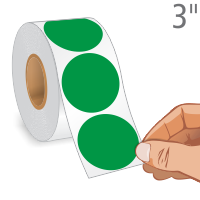 Green Color Coded Label