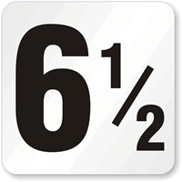 6.5 Pool Depth Marker