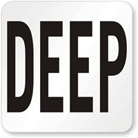 Deep Pool Depth Marker