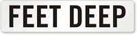 Feet Deep Pool Depth Marker