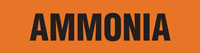 Ammonia (Orange) Adhesive Pipe Marker