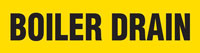 Boiler Drain (Yellow) Adhesive Pipe Marker