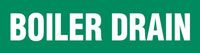 Boiler Drain (Green) Adhesive Pipe Marker